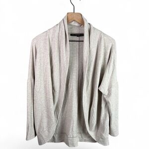 White House Black Market Oatmeal Open Cardigan